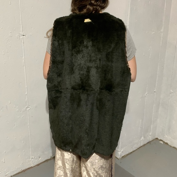 Vintage Paisley Jacket Coat Fur Trimmed Hood Removable Fur Lined Vest Large EUC - Picture 13 of 13